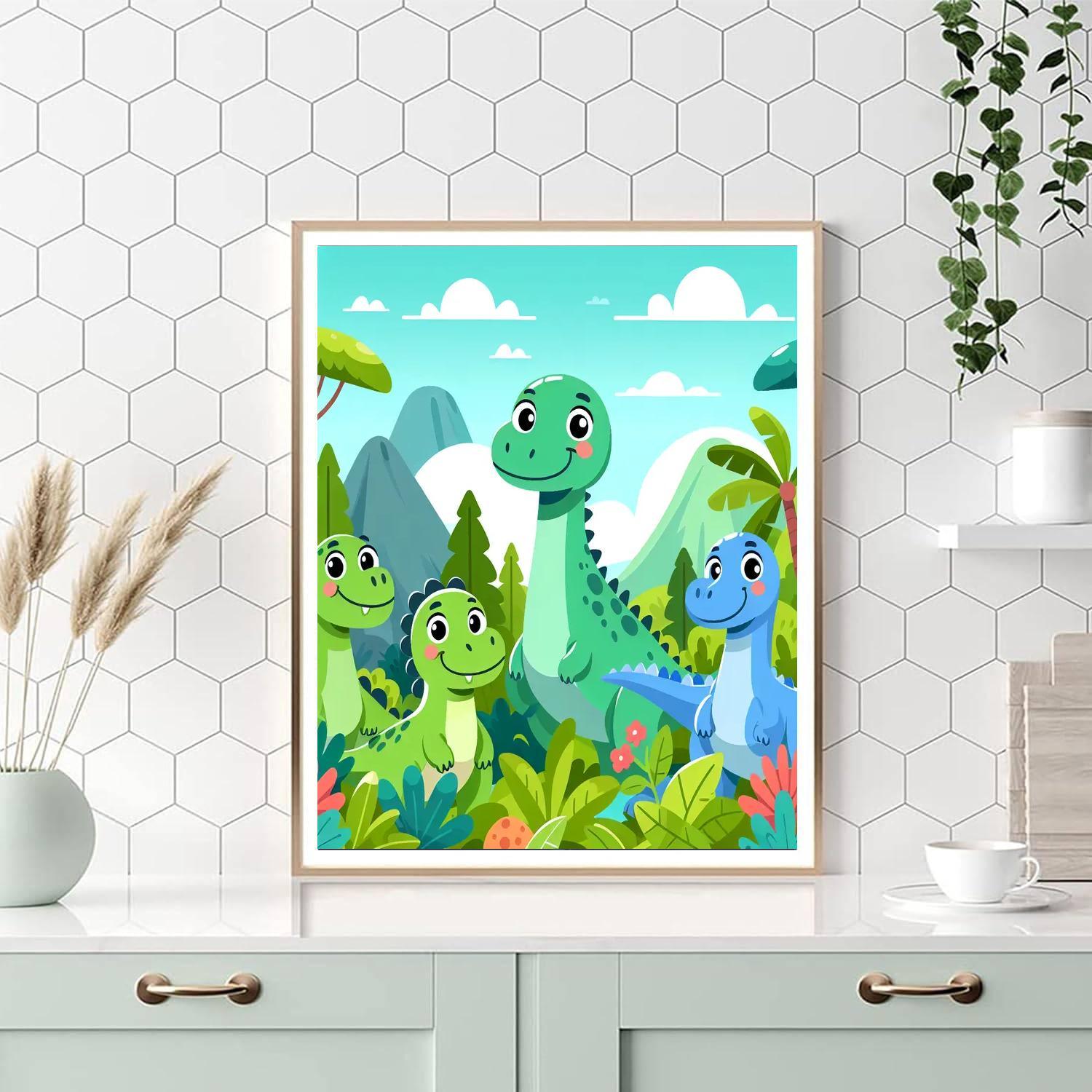 Dino Delight Paint By Numbers