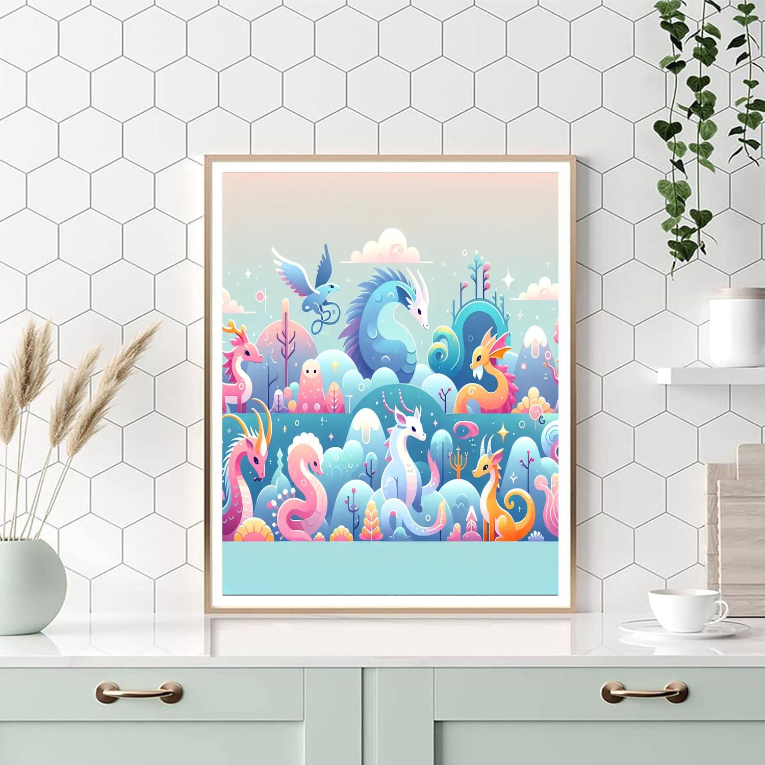 Marvelous Mythical Menagerie Paint By Numbers Art