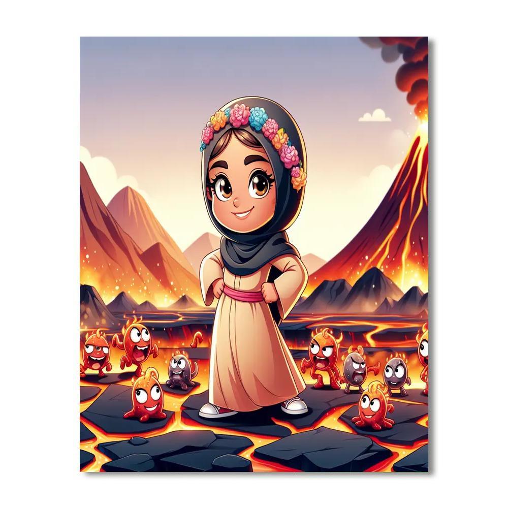 Mystic Volcano Voyage Paint By Numbers