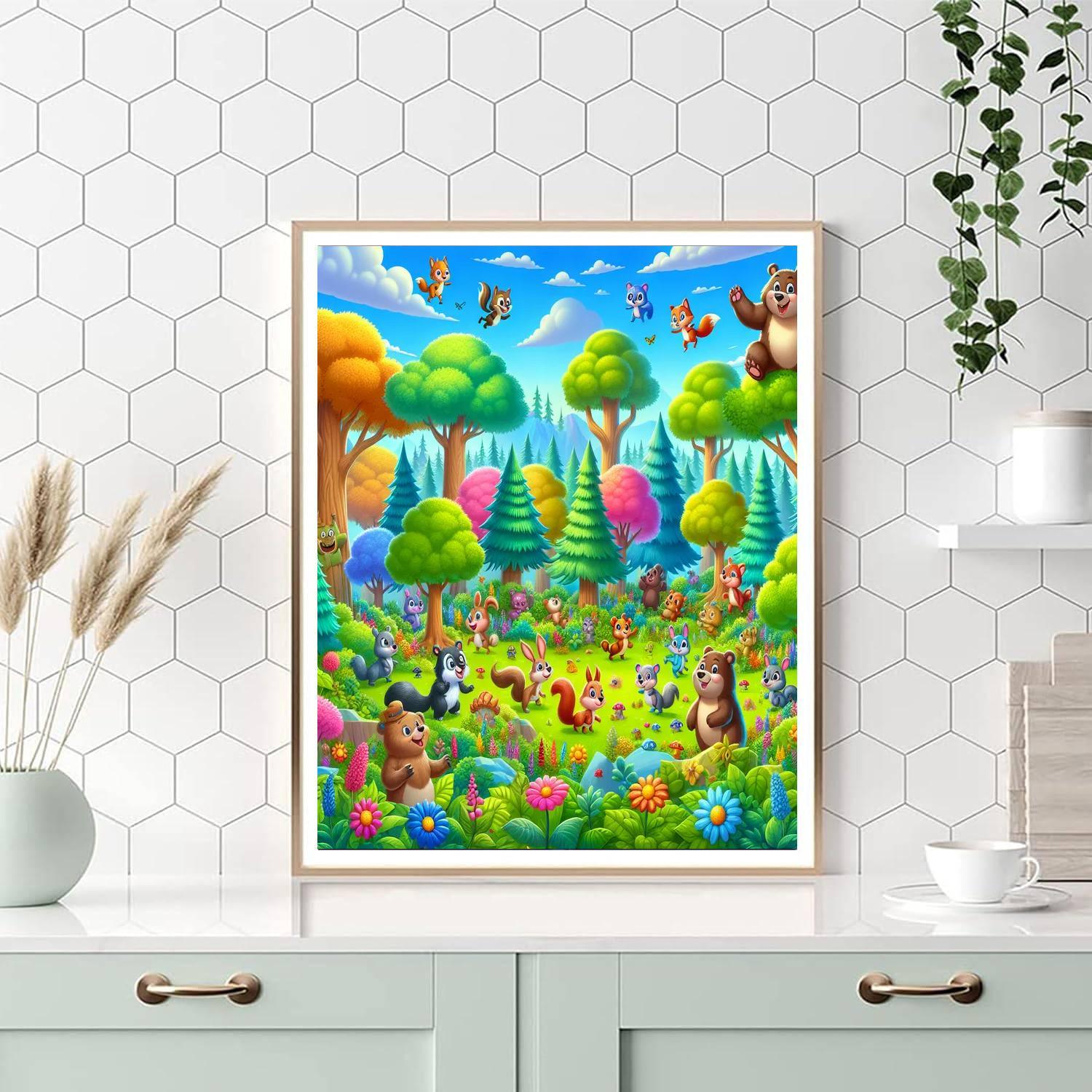 Forest Friends Adventure For Kids Numbered Painting Kits