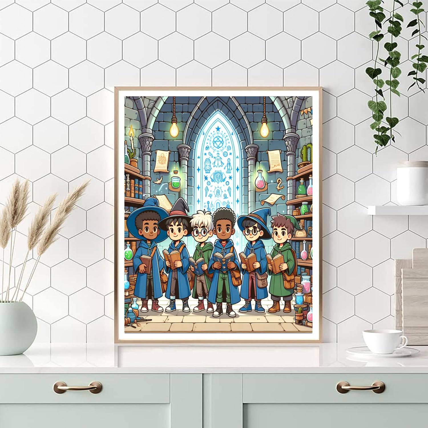 Wizards Of The Enchanted Tower Painting Number Kit