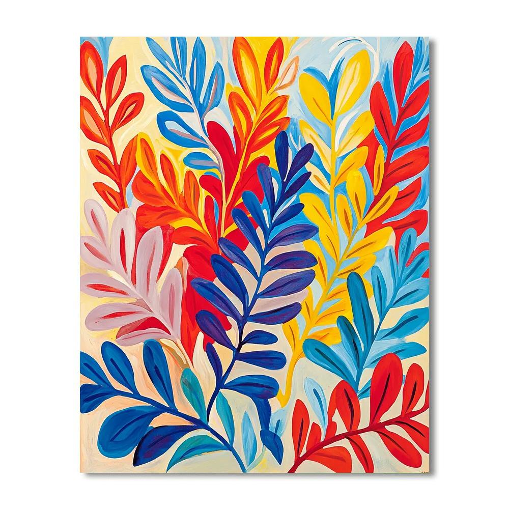 Henri Matisse Inspired Colorful Patterns Of Nature  Paint By Numbers
