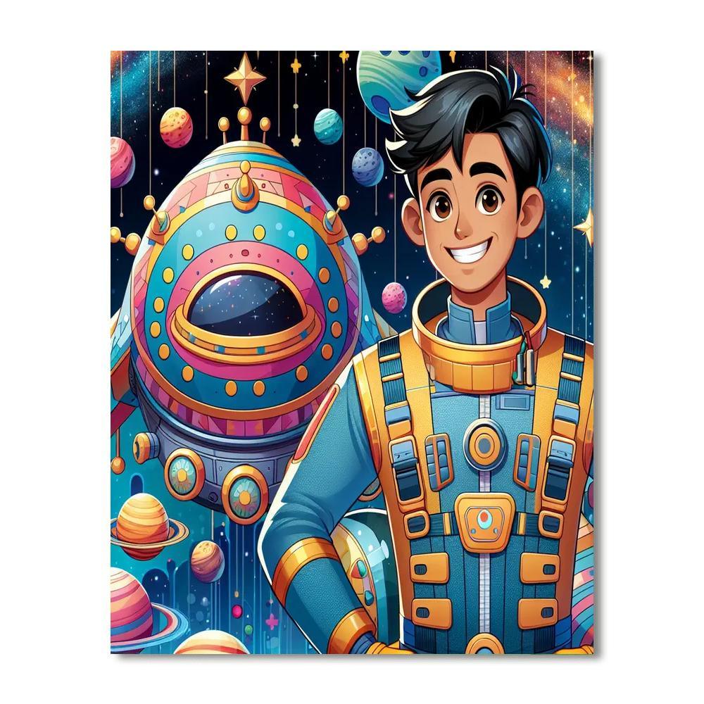 Galactic Rangers Paint By Numbers Art