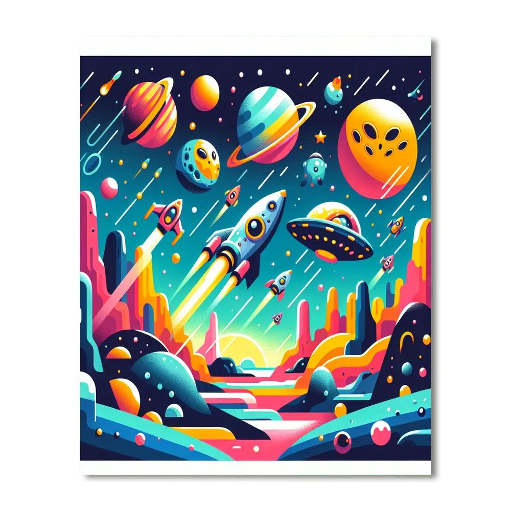 Galaxy Quest Exploration Paint By Number