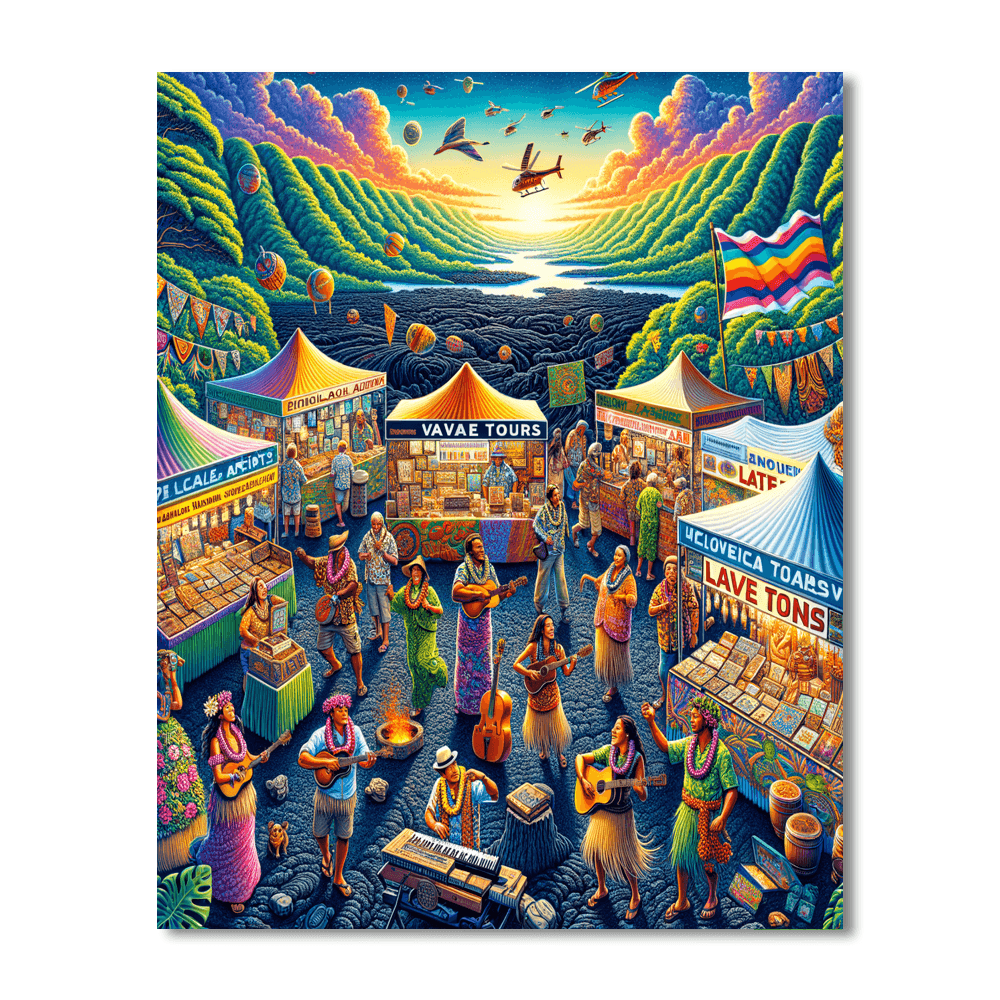 Pahoa Lava Fest - Usa Paint By Numbers