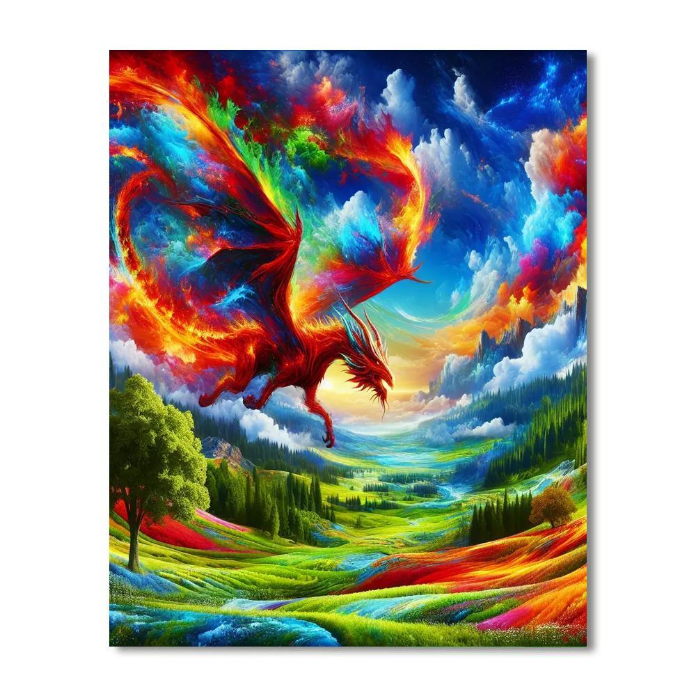 Enchanting Dragon Adventure Paint By Numbers