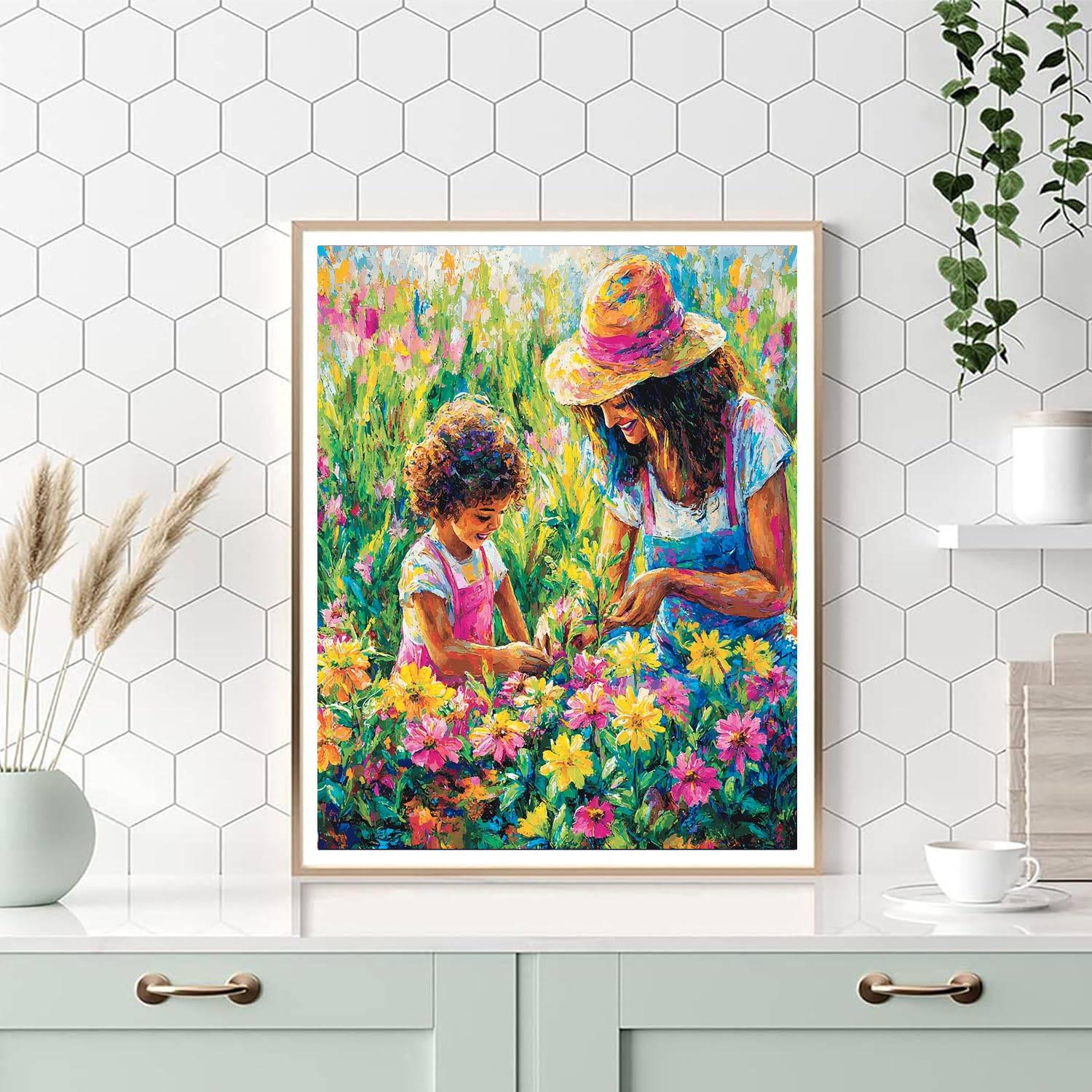 A Mother’s Love Blooms DIY Paint By Numbers