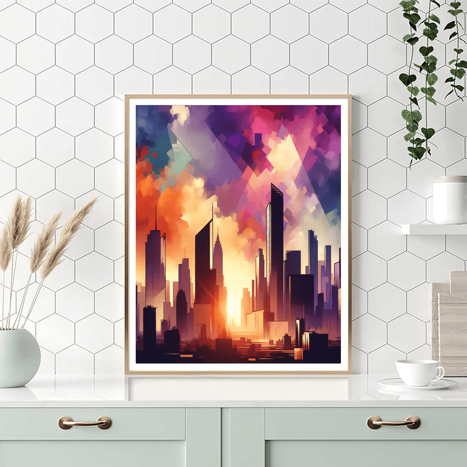 Inspiring Urban Skyline Paint By Number