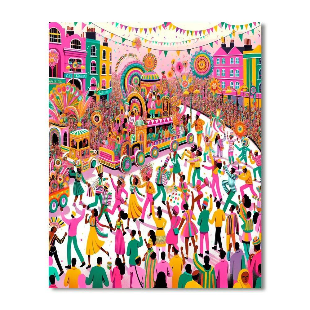 Joyful Spring Parade Painting By Numbers Kit