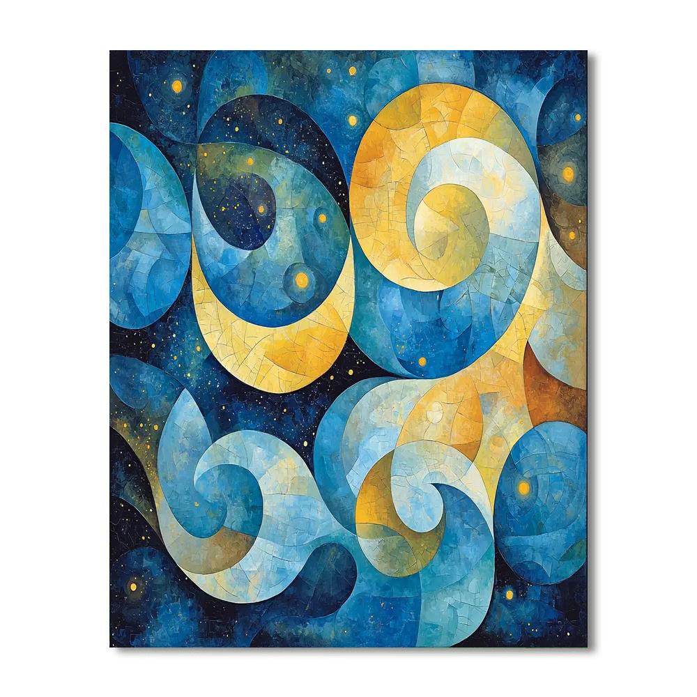 Joan Miró Inspired Abstract Moonlight  Paint By Color