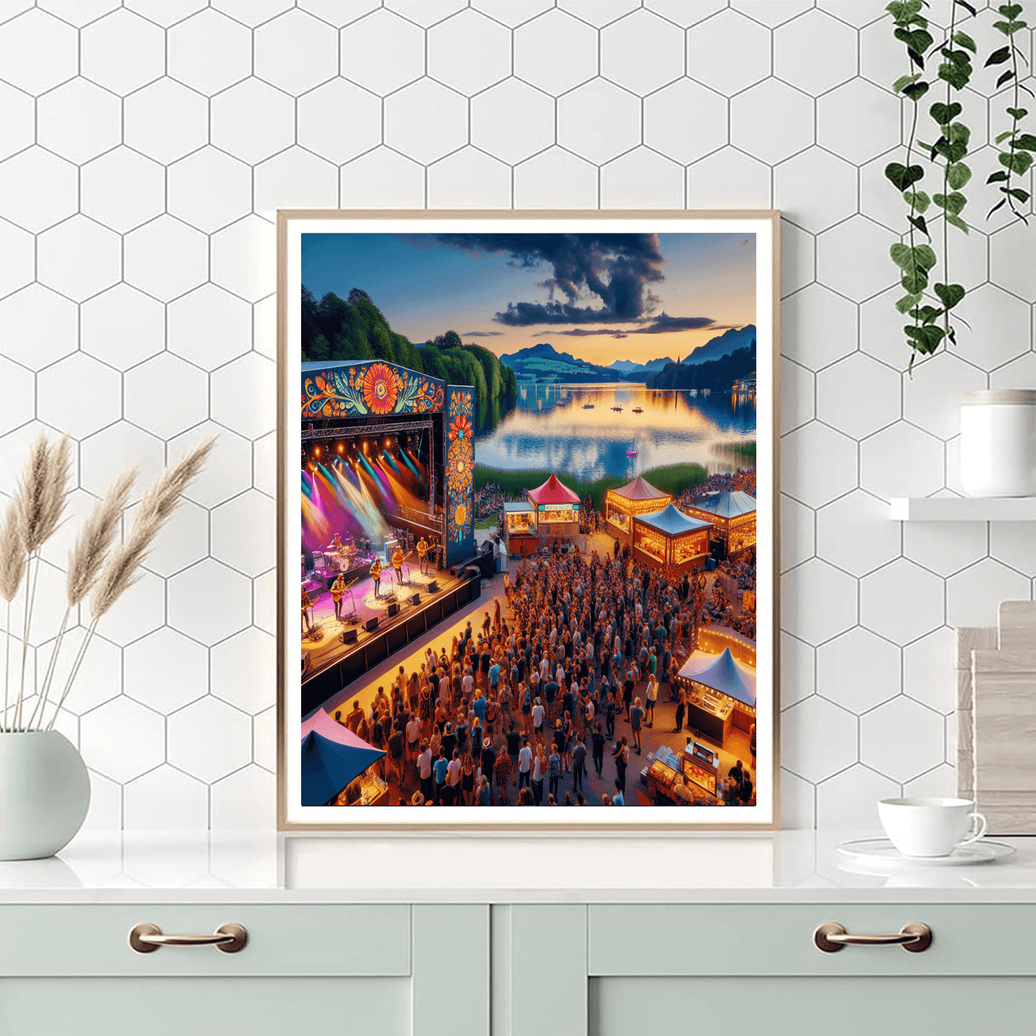 The Montreux Jazz Festival Number Painting