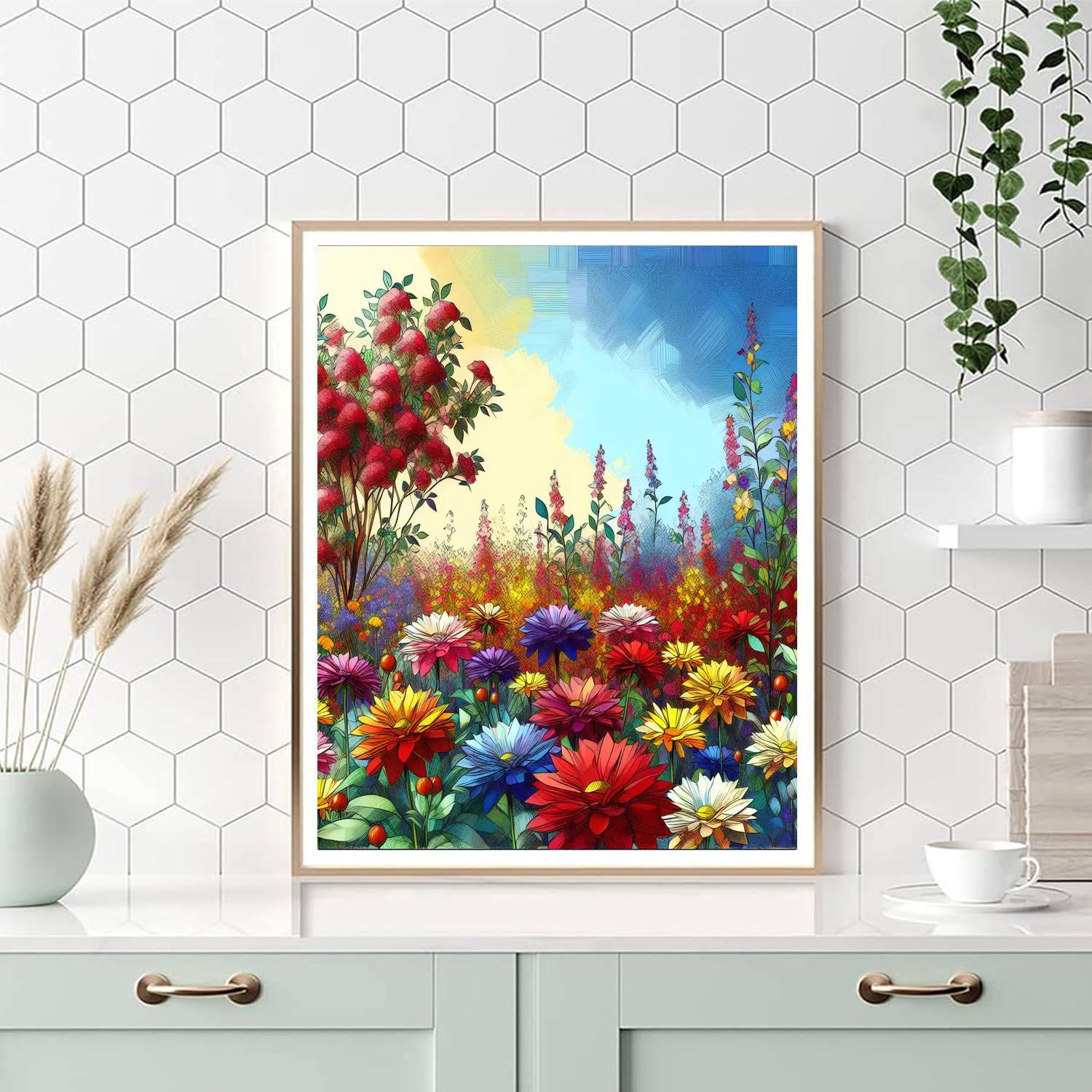 Joyful Garden Stroll Paint By Number