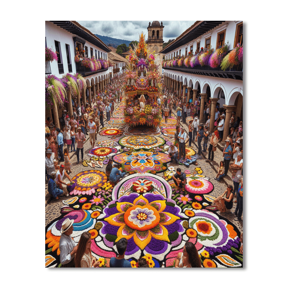 The Flower Festival Number Painting