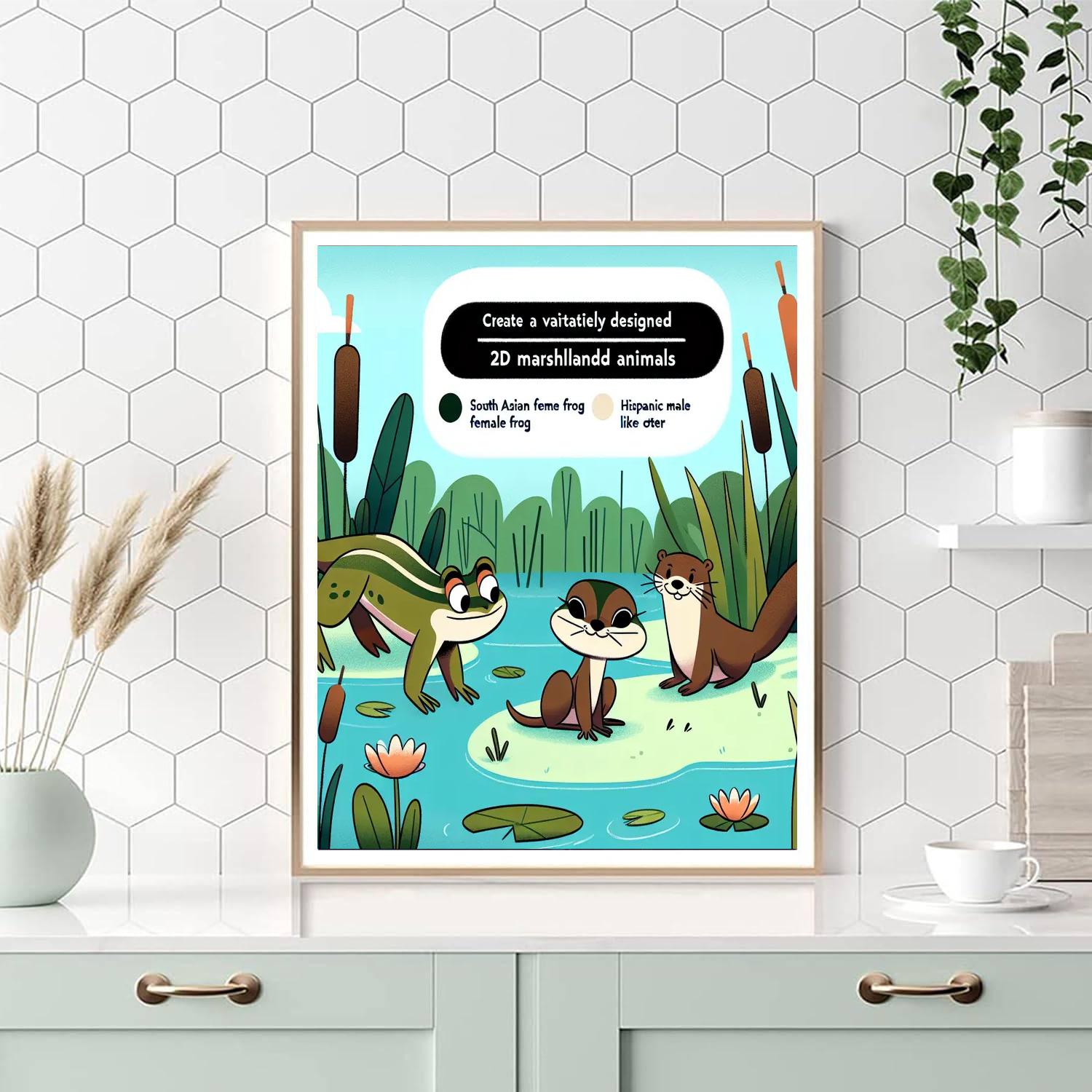 Mysterious Marshland Mystery Painting By Numbers Kit