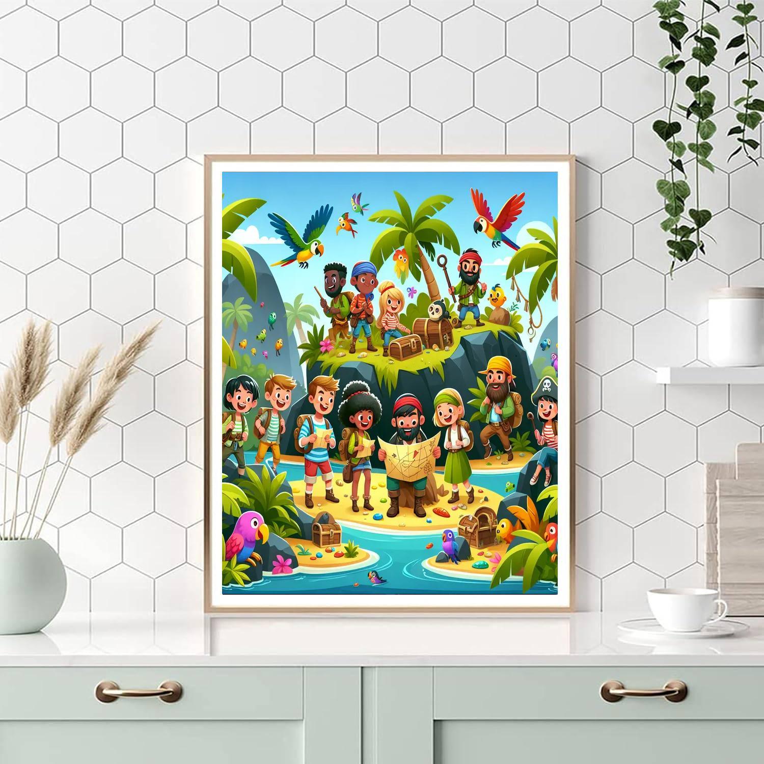 Explorers' Island Numbered Painting Kits