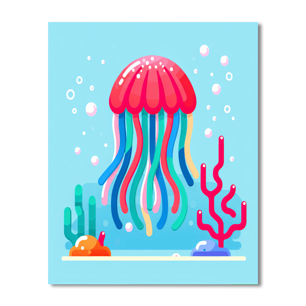 Jubilant Jellyfish Paint By Numbers Kits