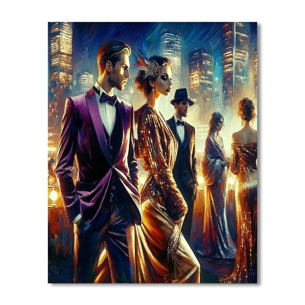 Glamorous Night Out Numbered Painting Kits