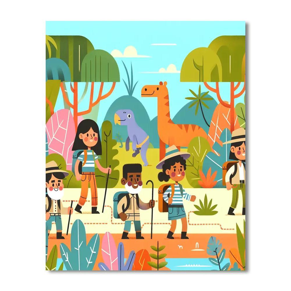 Jungle Explorers In The Wild Paint By Numbers Kits