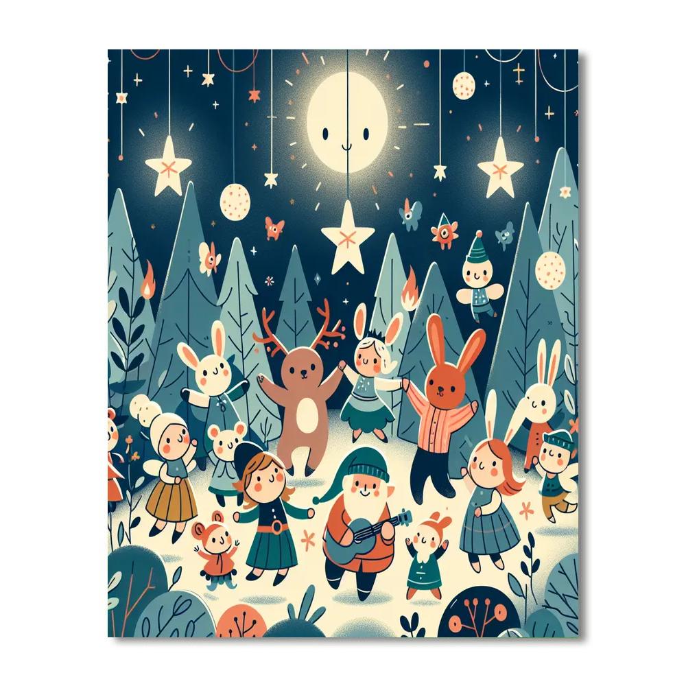 Magical Forest Fiesta Paint By Color