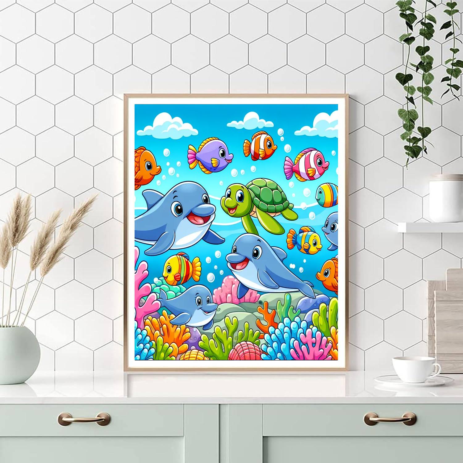 Joyful Ocean Explorers Numbered Painting Kits