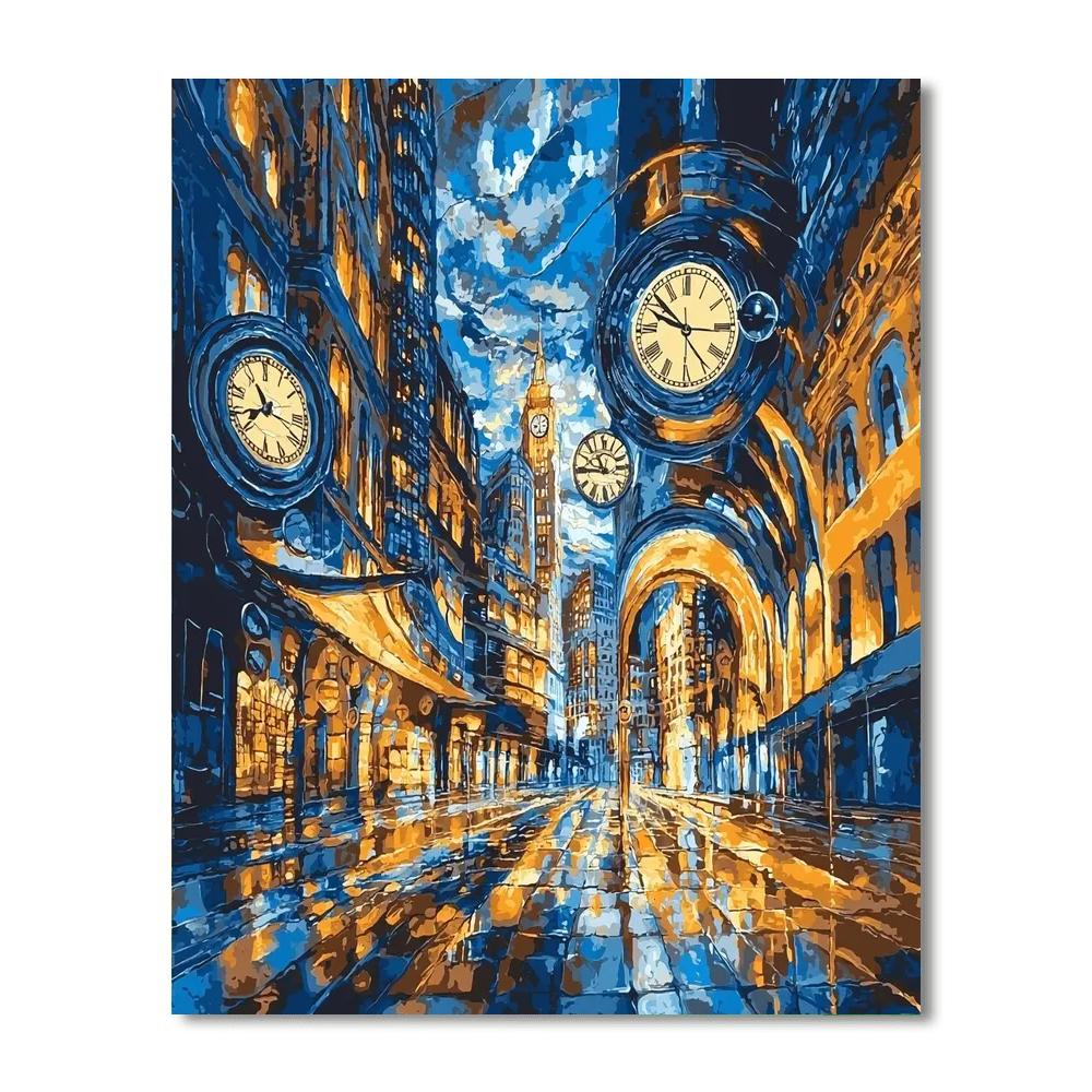 Salvador Dali Inspired Surreal Metropolis Awakening  Paint By Numbers