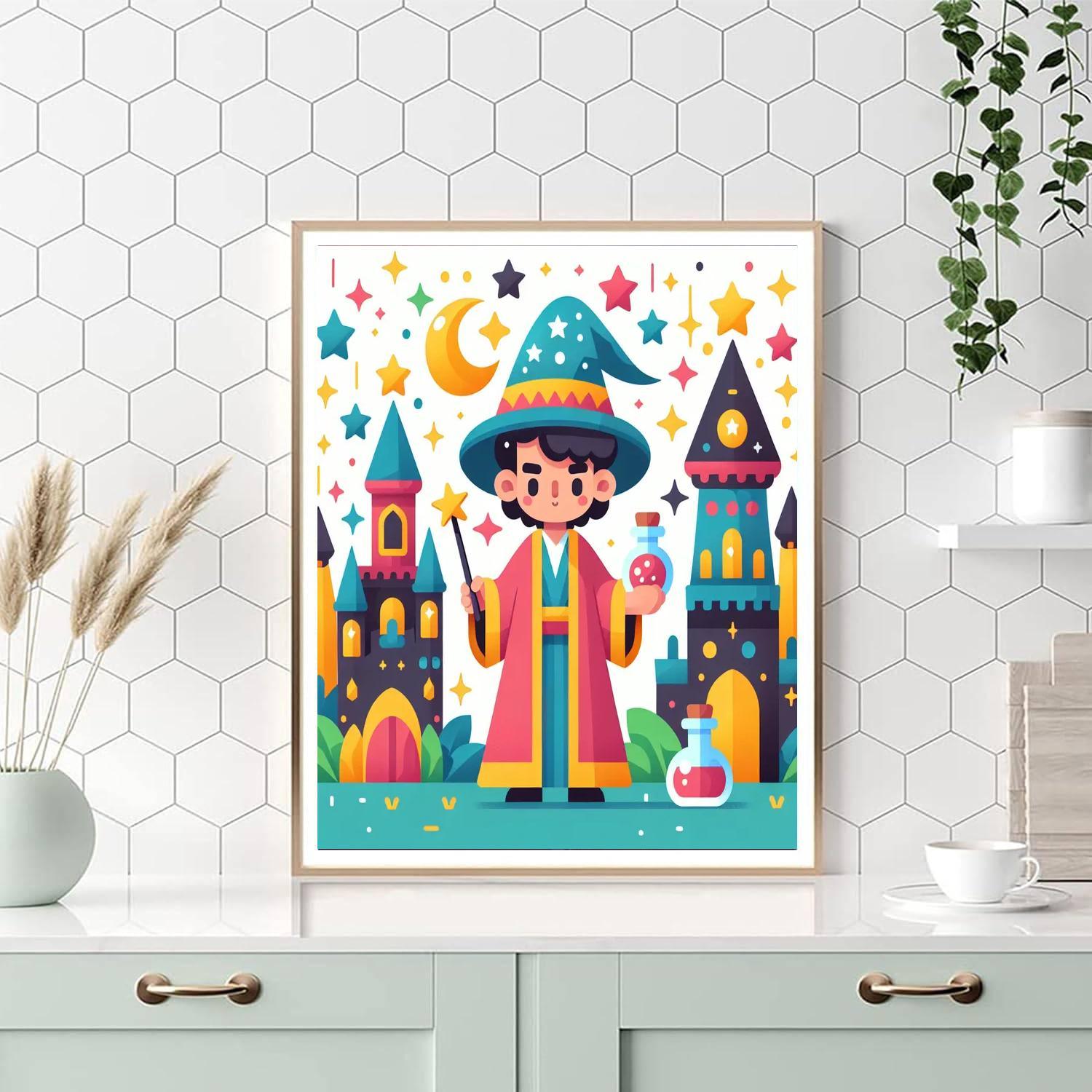 Wizard's Magic School Paint By Numbers Kits
