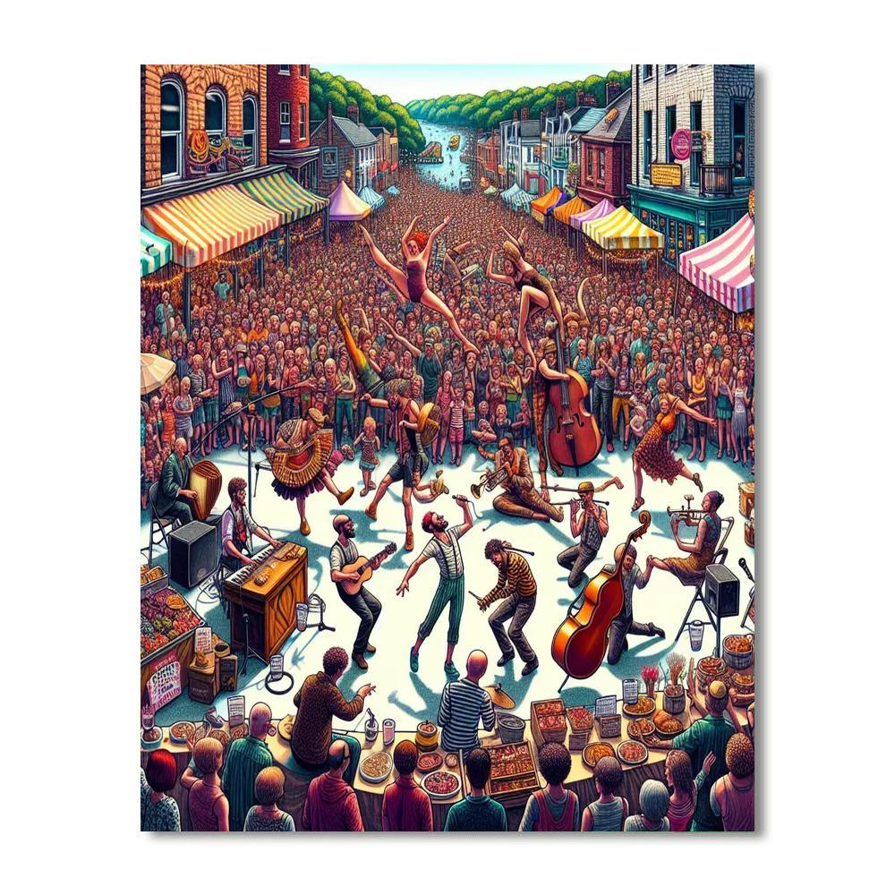 Buskers Festival - Canada Numbered Painting Kits