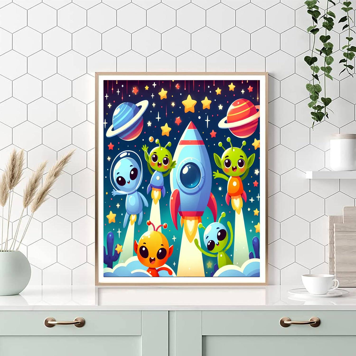 Fantastic Space Odyssey Numbered Painting Kits
