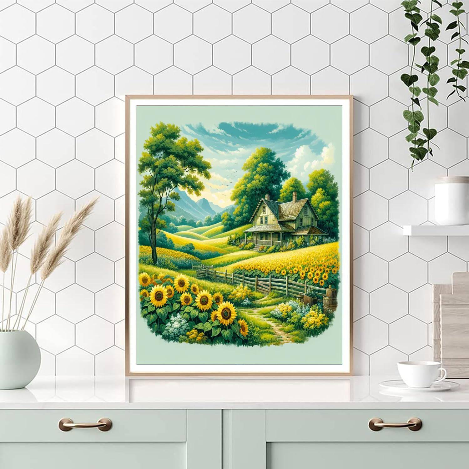 Charming Country Retreat Paint By Numbers Art