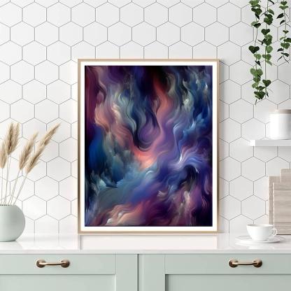 Purple's Mystical Allure Number Painting