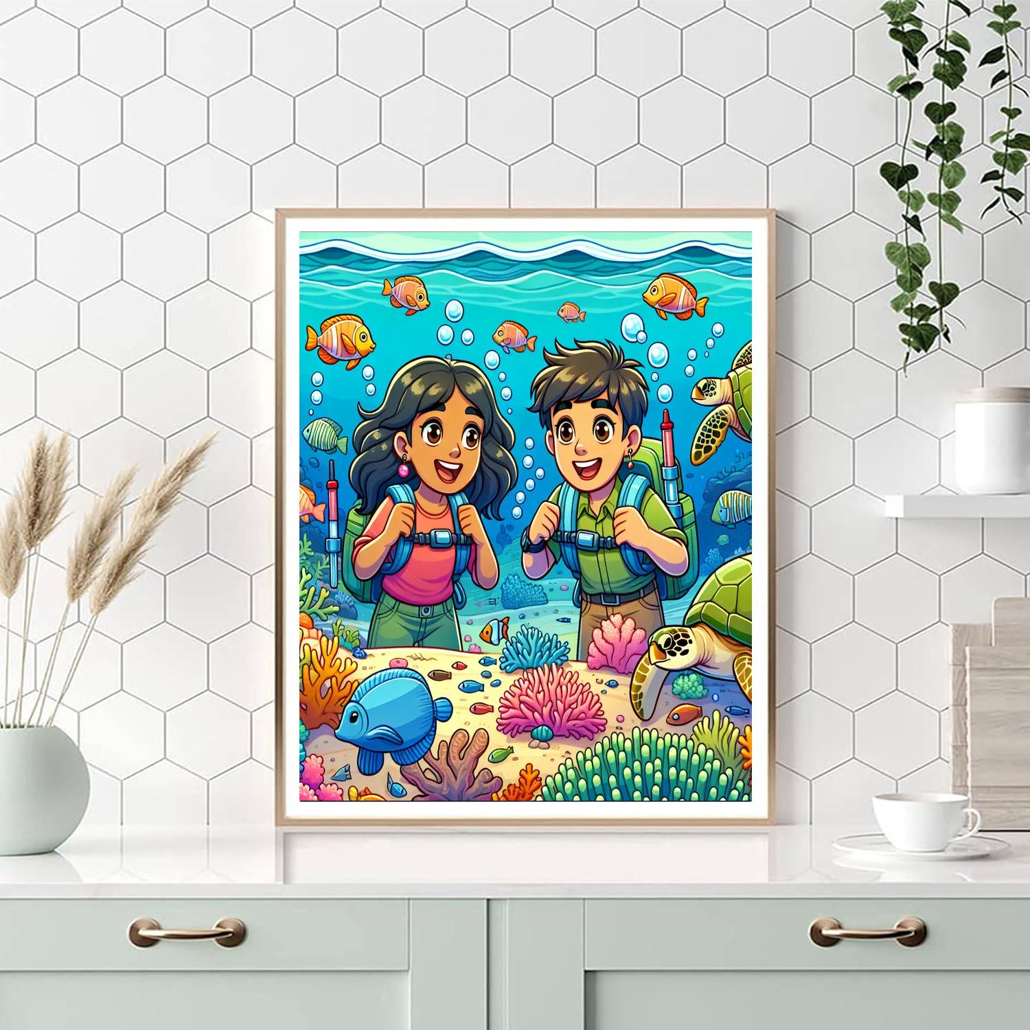 Colorful Ocean Discovery Paint By Numbers