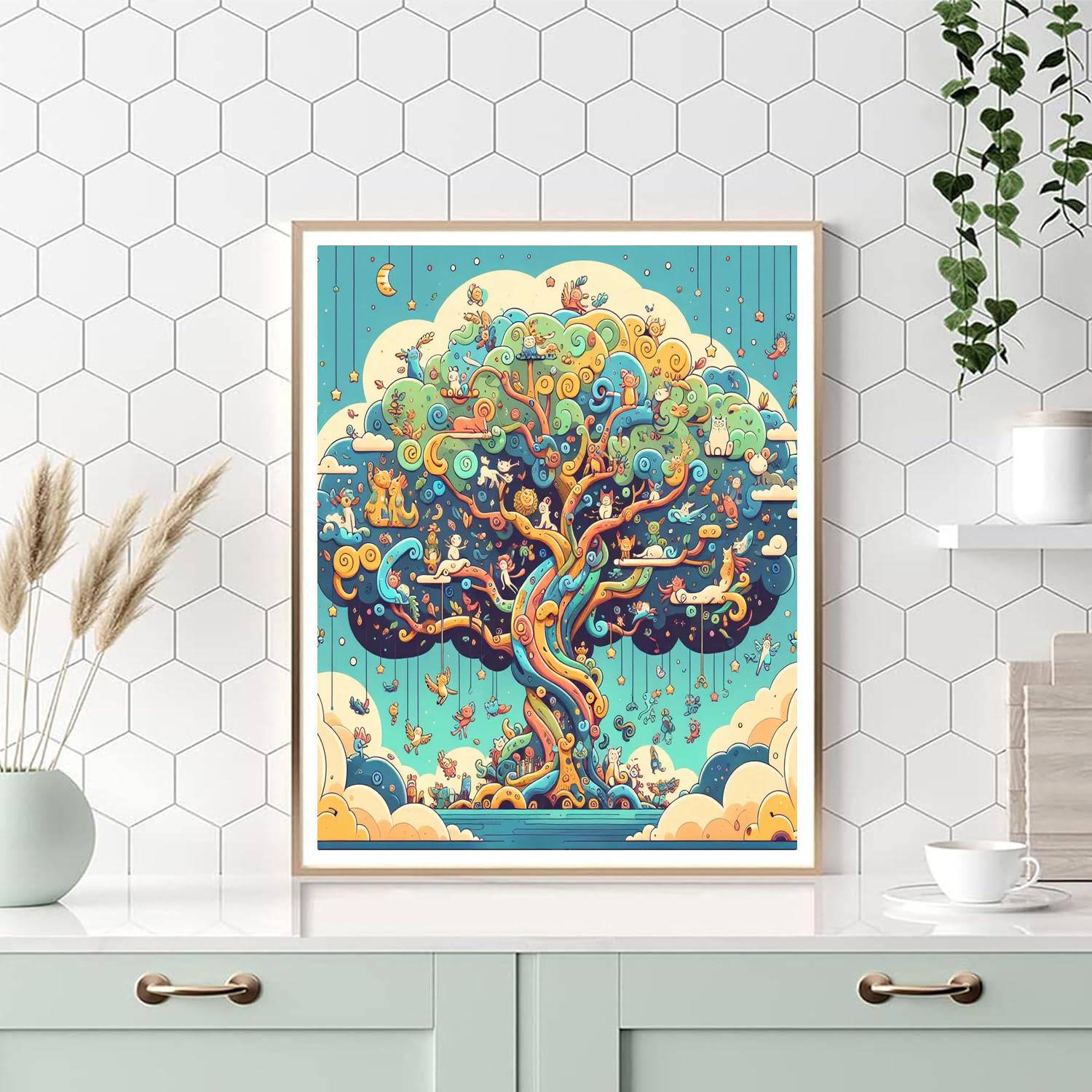 Magic Tree Adventure Paint By Numbers