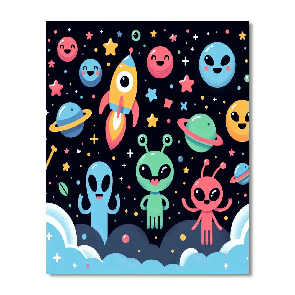 Magical Adventure In Space Paint By Number