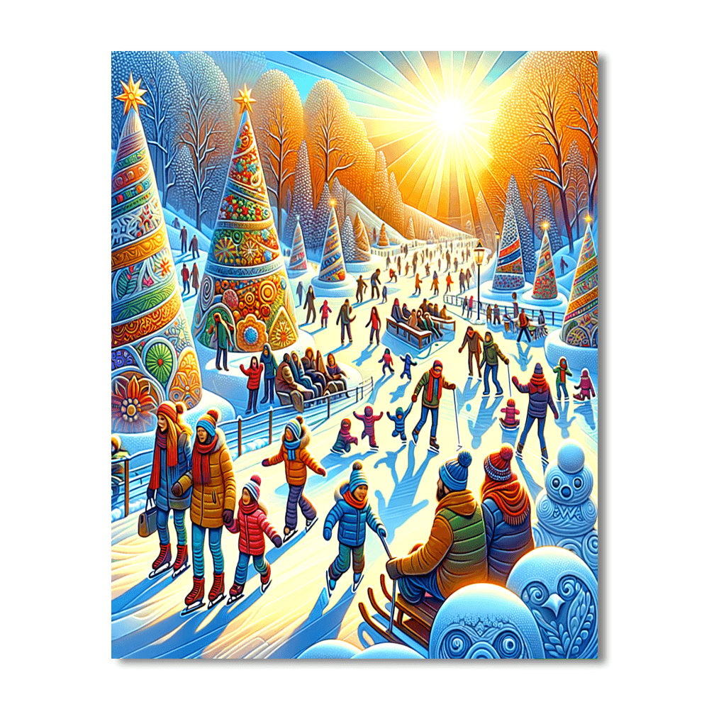 Wonders Of Winter Festival Painting By Numbers Kit