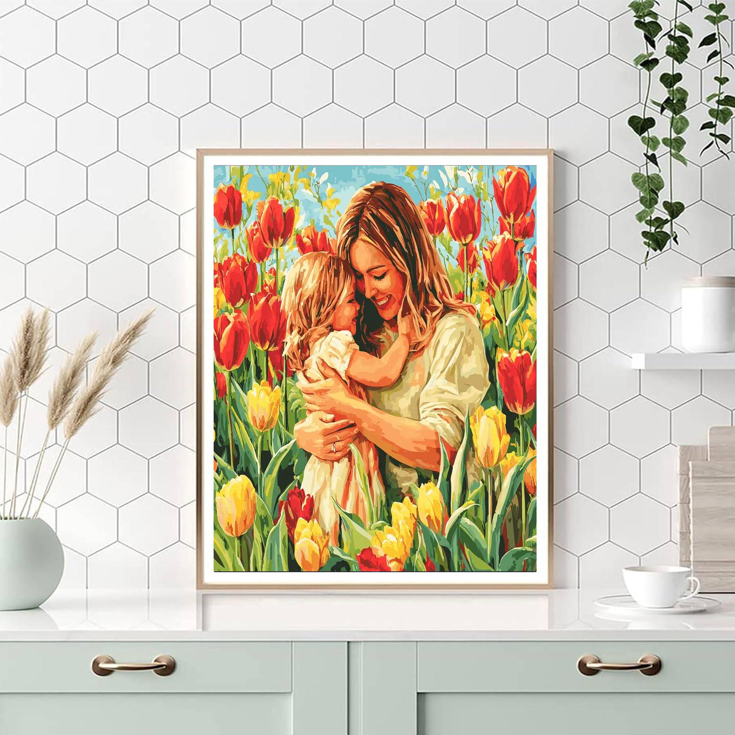 Tender Moments In Spring Paint By Numbers Kits