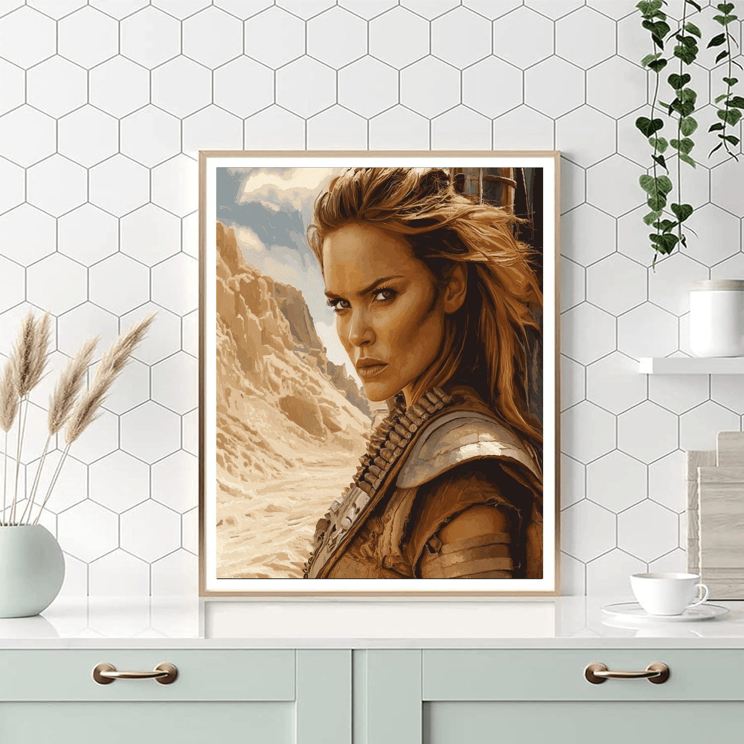 Charlize Theron: The Fierce Strength Of Furiosa Paint By Numbers Art