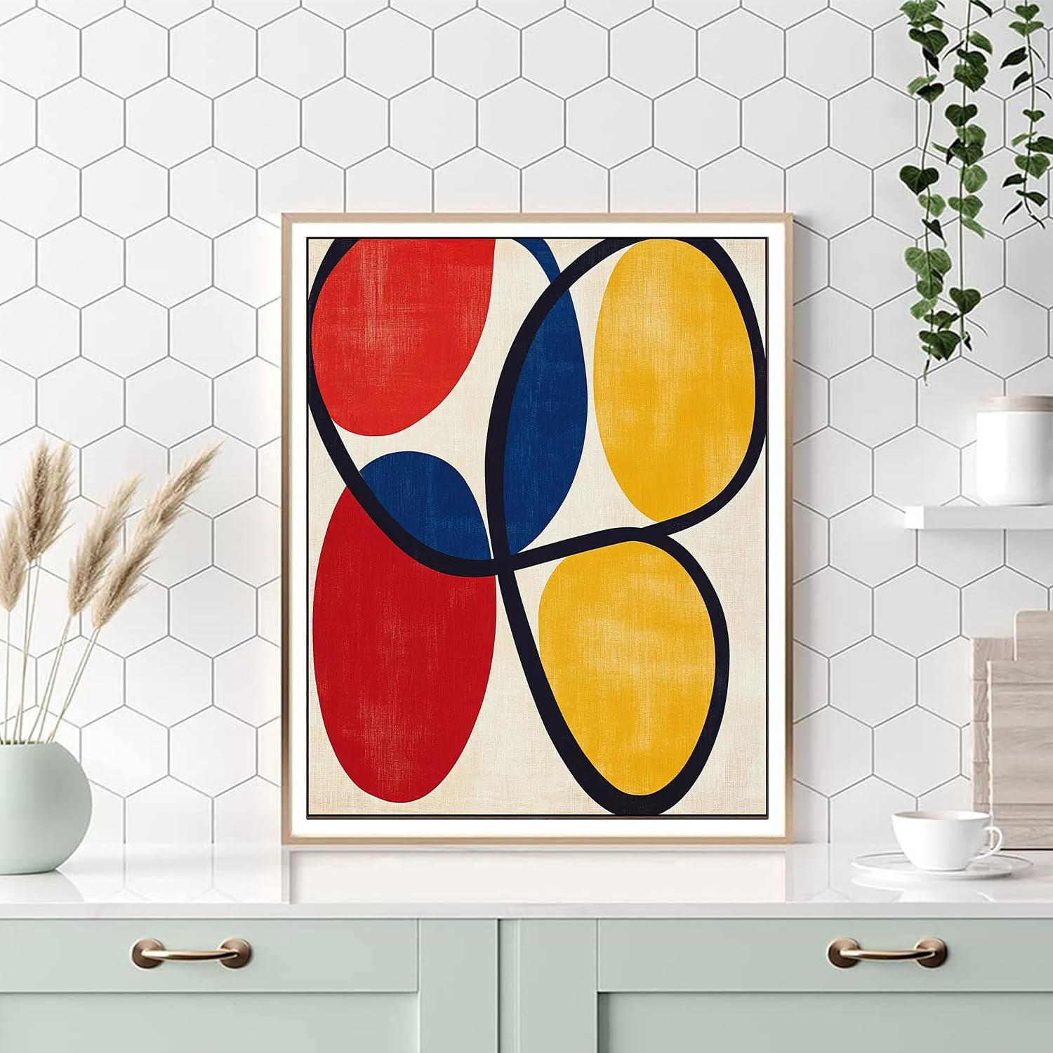 Joan Miró Inspired Playful Shapes  Paint By Numbers Art