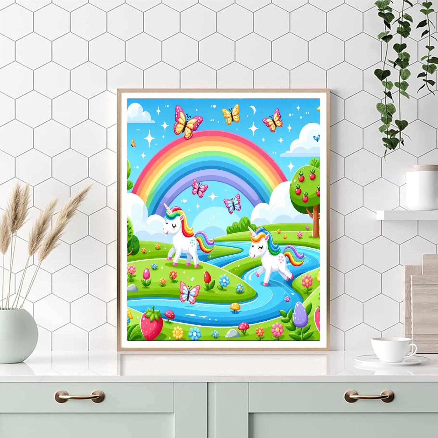 Unicorn Paradise Paint By Numbers Art
