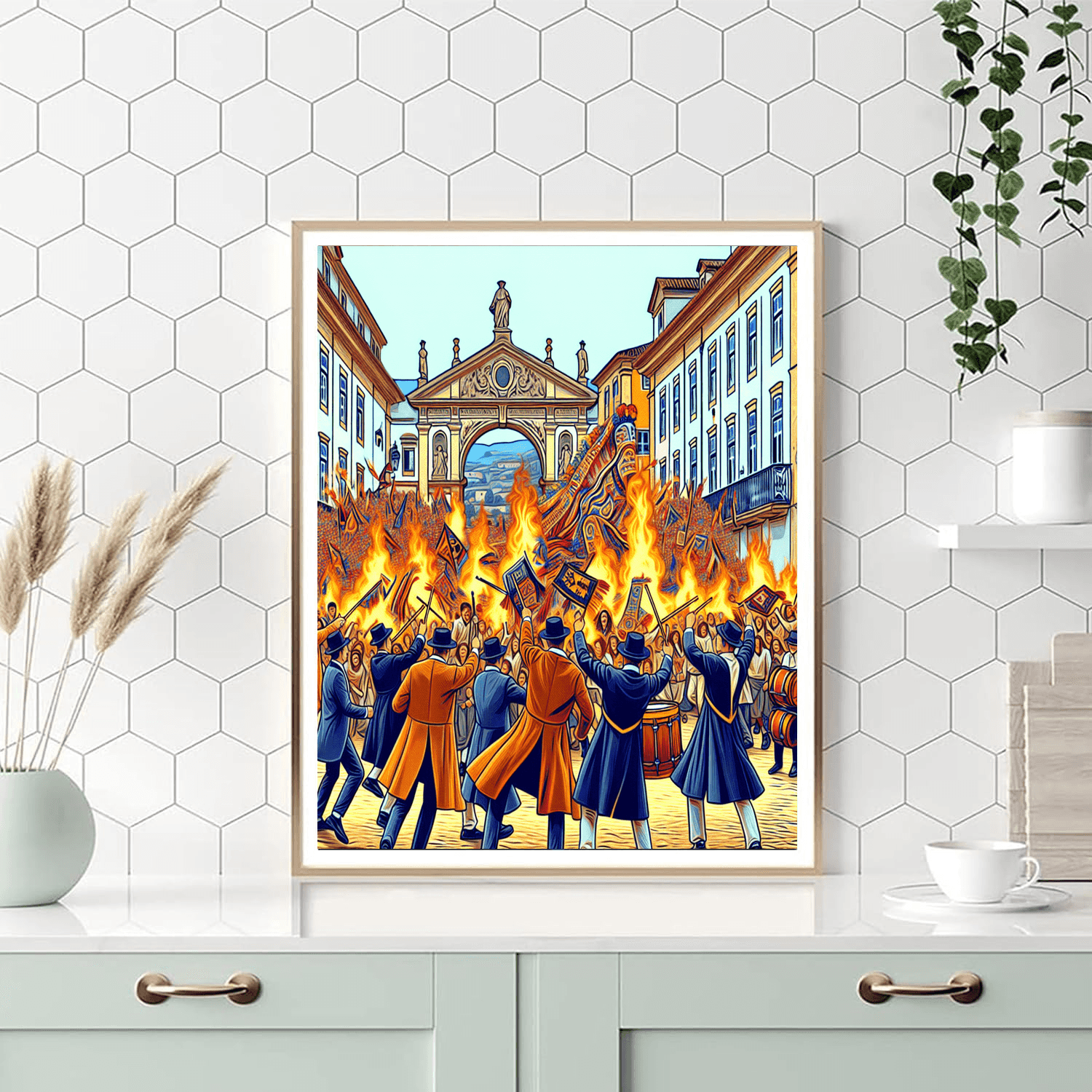 Queima Das Fitas - Portugal Number Painting