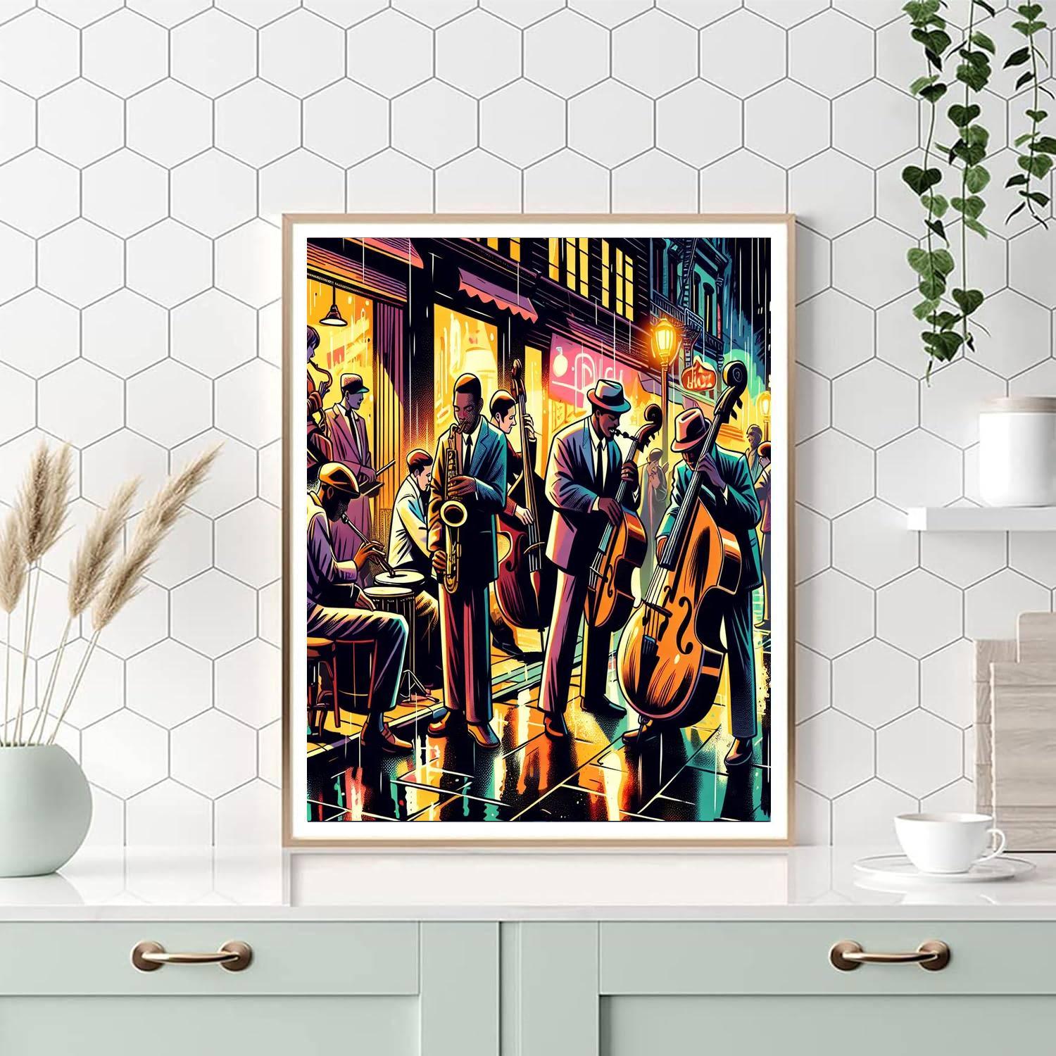 Urban Jazz Night Paint By Number