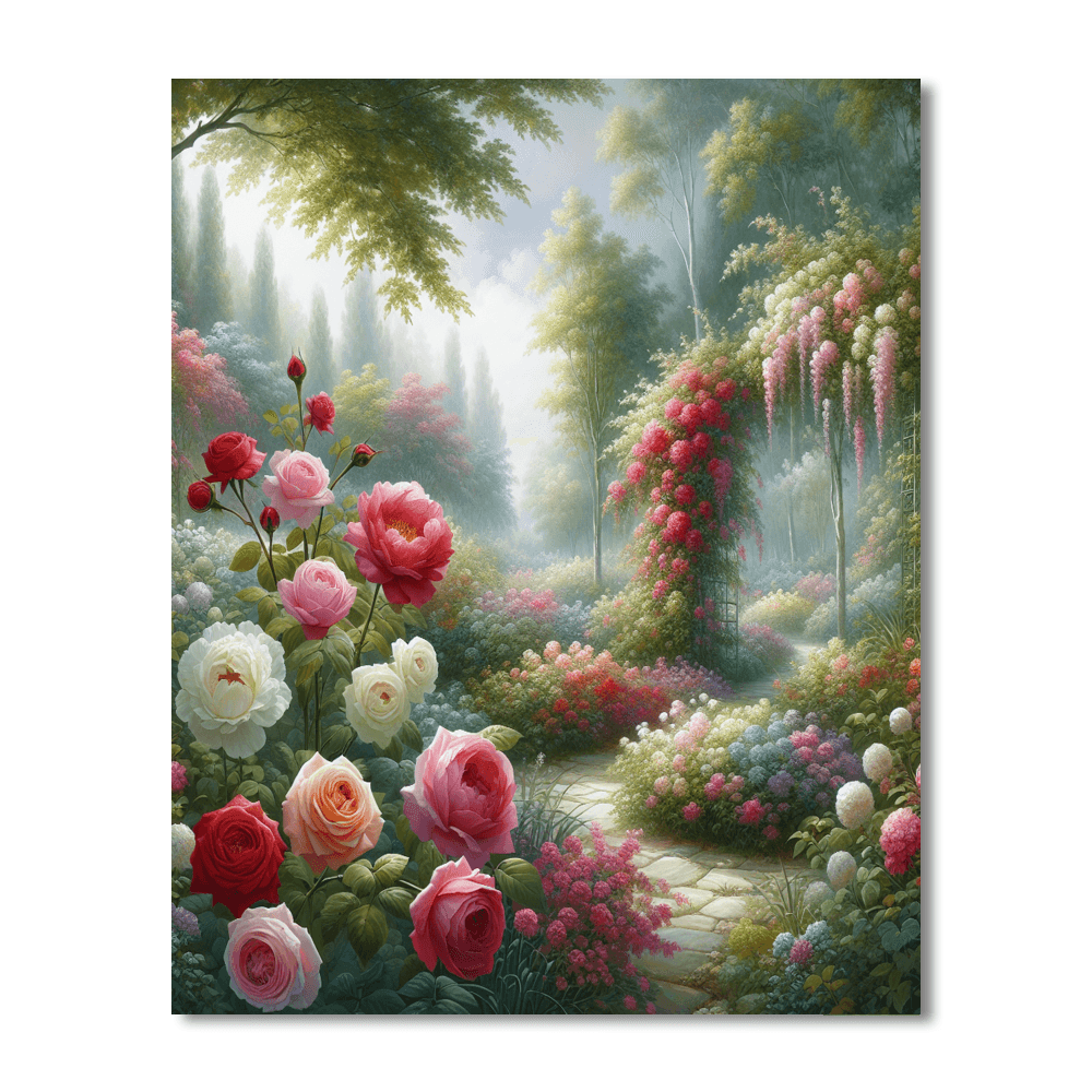 Harmonious Garden Melody Painting Number Kit