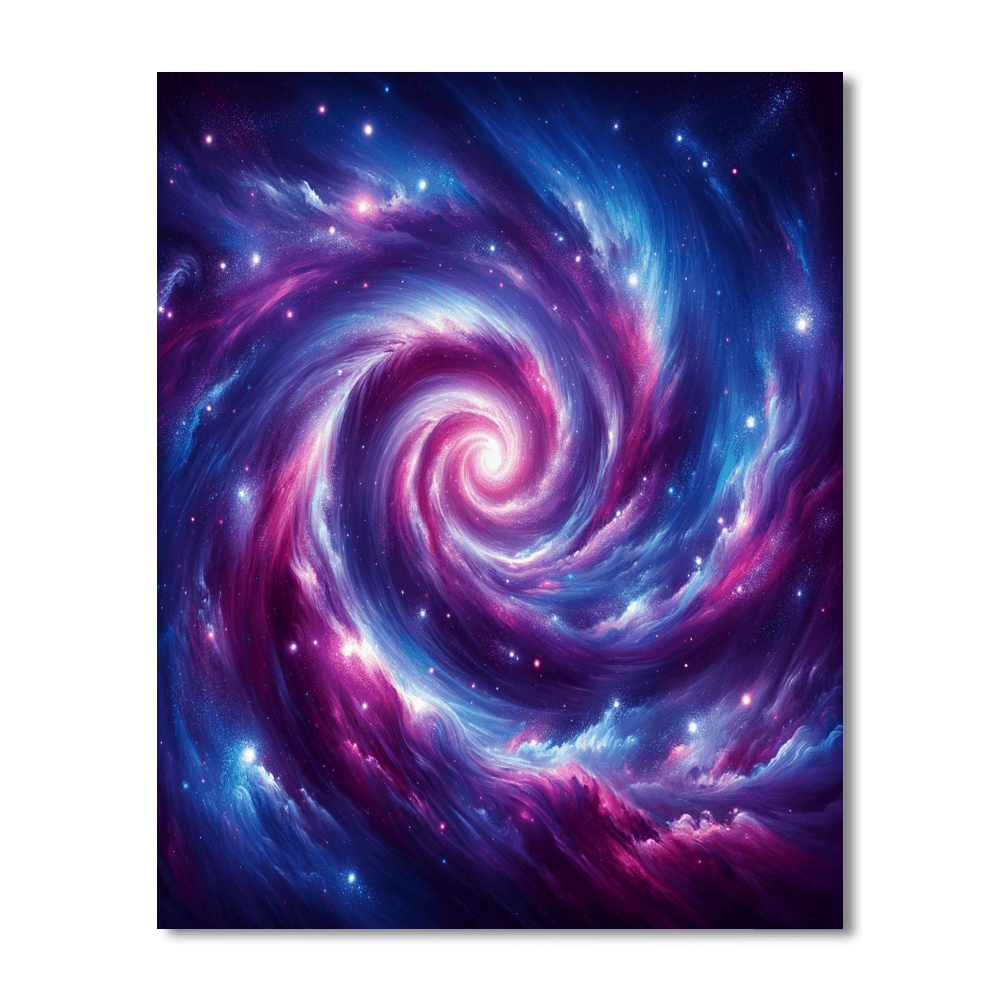 Cosmic Galaxy Vortex Paint By Color