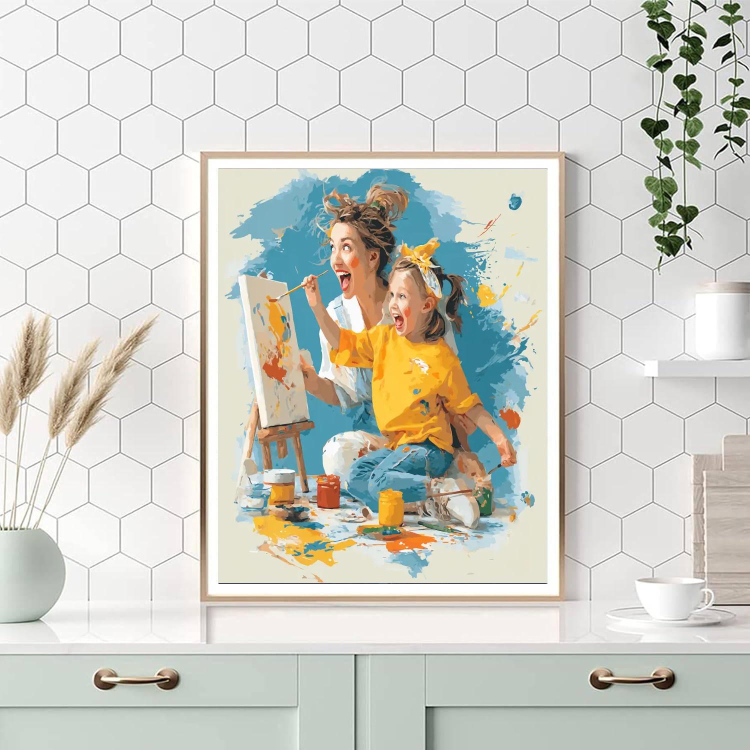 Painting Together Number Painting