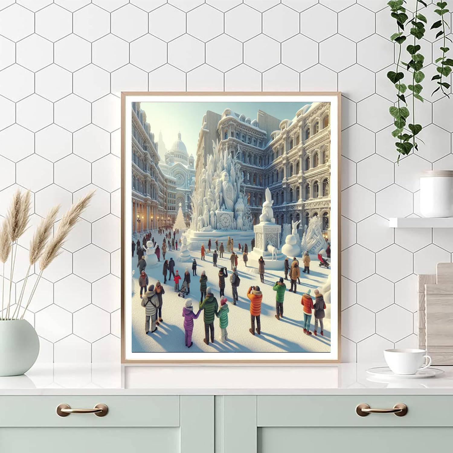 Snow Sculpture Festival Paint By Color