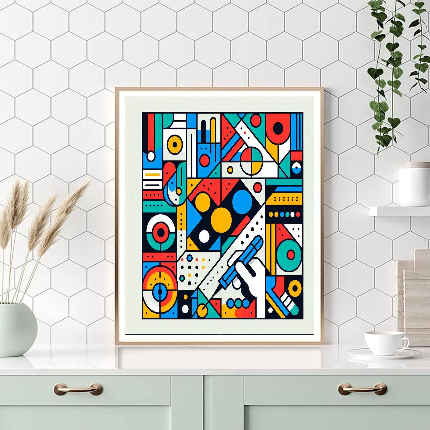 Colorful Geometric Wonders Paint By Numbers Art
