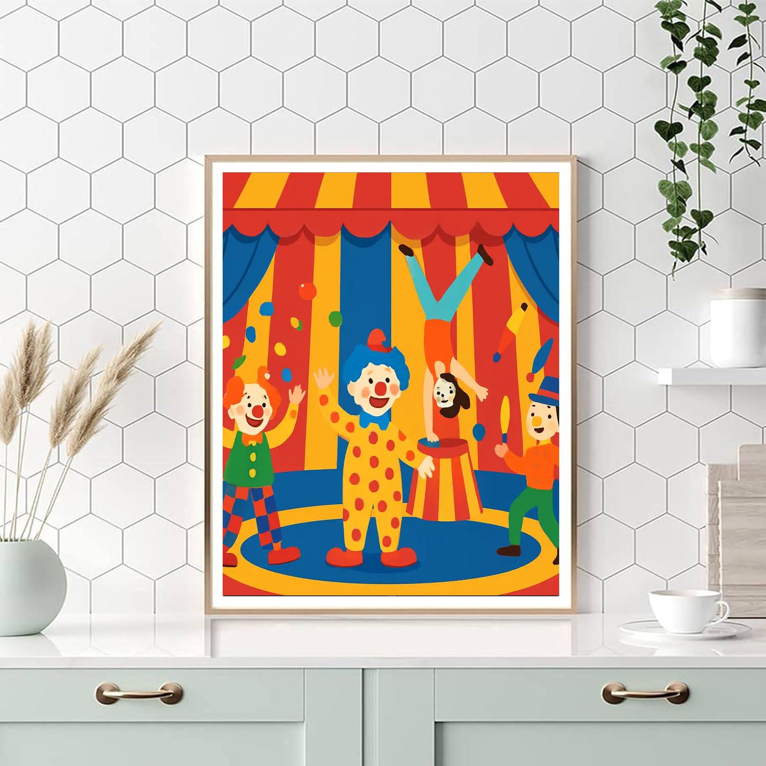 Circus Of Fun And Laughs DIY Paint By Numbers