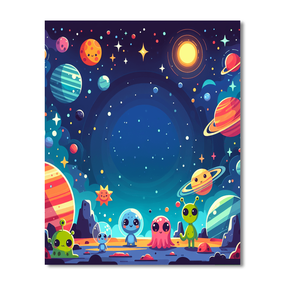 Galactic Galaxy Quest Paint By Numbers Kits