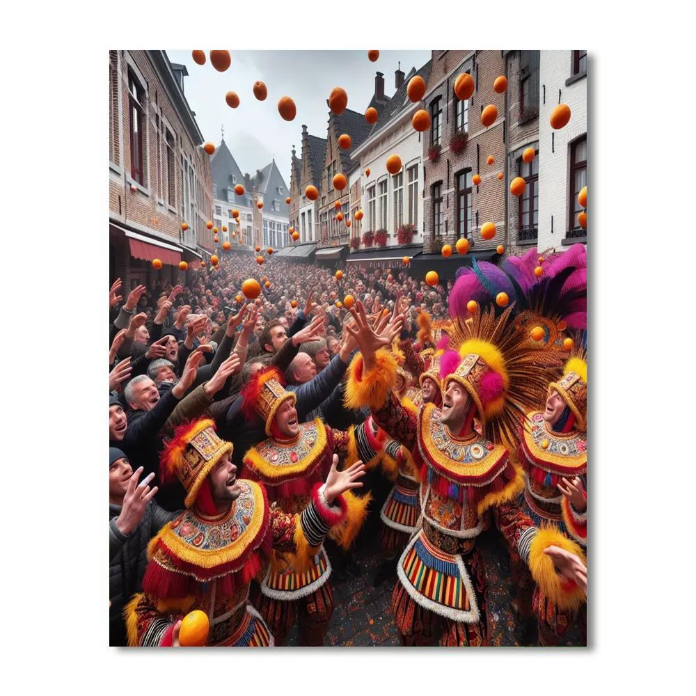 Carnevale Di Binche - Belgium DIY Paint By Numbers