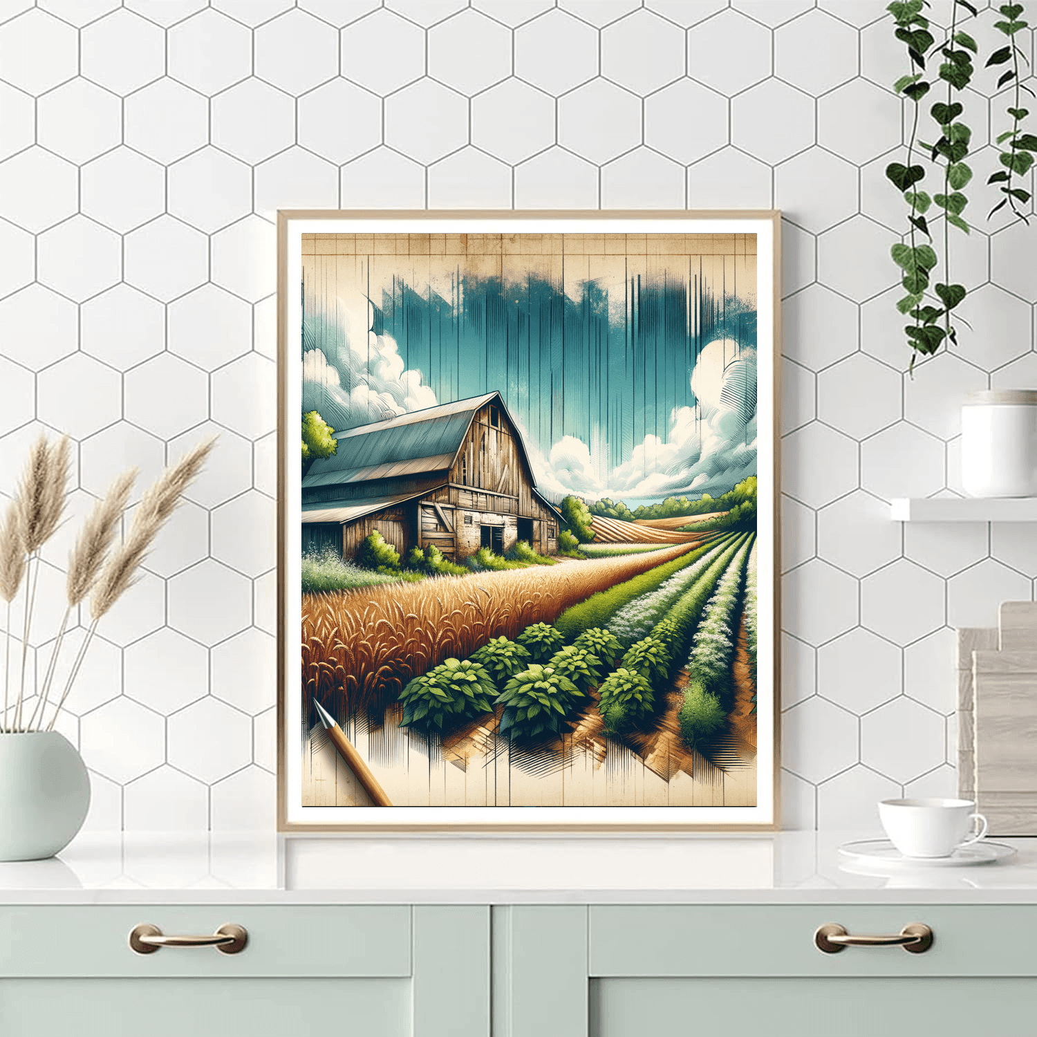 Rustic Farmstead Bliss Numbered Painting Kits