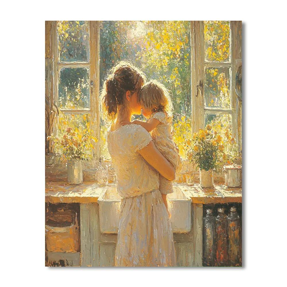 Morning Hugs Painting Number Kit